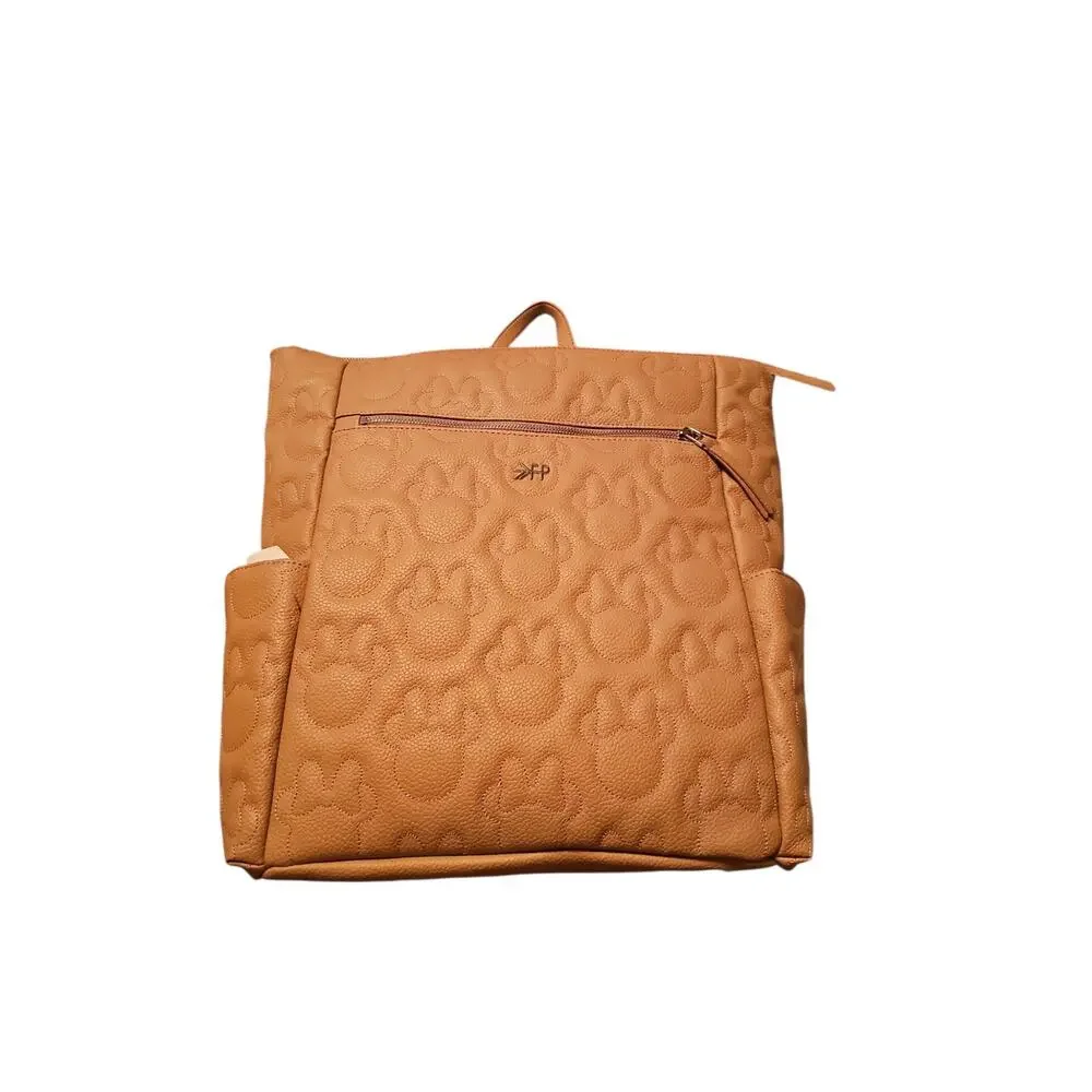 Freshly Picked - Minnie Mouse Minimal Backpack tan vegan leather large new $220